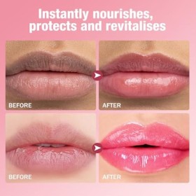 Set de Baume à Lèvres en Gelée de Couleur Changeante,Rouge à lèvres PH Balm Stain,Baume à Lèvres Nourrissant 5 Pièces,Rouge à