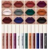 12 couleurs matte rouge à lèvres liquide ensemble velouté brillant à lèvres kit pour les lèvres imperméable à l’eau longue du