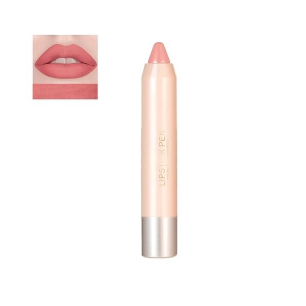 Pemarlis Rouge à lèvres et rouge à lèvres deux en un, Fini Mat Crémeux, Ongue Tenue Waterproof Liquid Lipstick, Colour Lip Ma