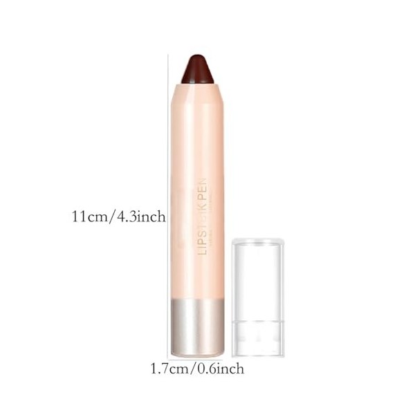 Pemarlis Rouge à lèvres et rouge à lèvres deux en un, Fini Mat Crémeux, Ongue Tenue Waterproof Liquid Lipstick, Colour Lip Ma