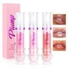 KUIRUNRX® Lot de 3 rouges à lèvres liquides Gloss à lèvres hydratants et waterproof longue durée, plump and pout Lip plumper,