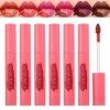 Mrettick 6PCS Crayon à lèvres, Peel Off Lip Liner Tattoo, Peel Off Lip Stain, Long Lasting Lip Stain Peel Off, infusé d’acide