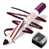 Boobeen Crayon à lèvres Matte Lipstik Stick Makeup, Stylo à lèvres crémeux et non salissant pour les femmes, Set de crayon à 