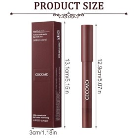 EUYRVAW1PCS Crayon à lèvres double embout effet mat velouté，Crayon Rouge à Lèvres mat rouge a levre encre a levre sans transf