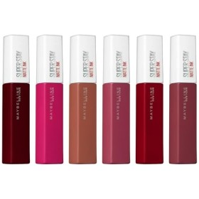 Maybelline New York Lot de 6 rouges à lèvres Super Stay Matte Ink en six nuances différentes, 6 x 5 ml