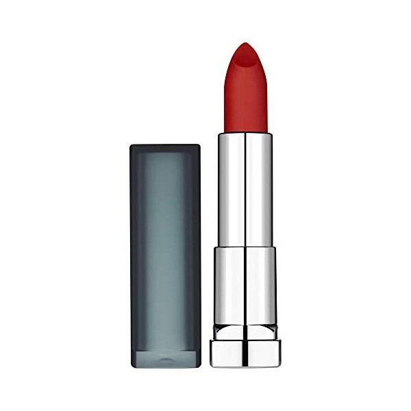 Maybelline Color Sensational Creamy Matte 965 Siren In Scarlet Pintalabios Mate Color Rojo