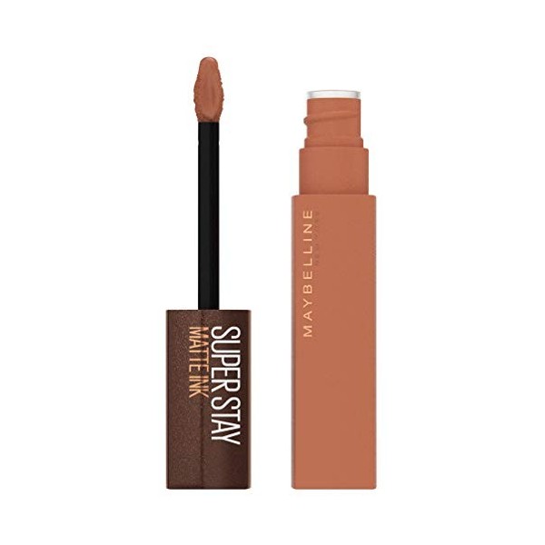 Maybelline Superstay Matte Ink Pintalabios Líquido Mate Tono 255 Chai Genius Color Nude