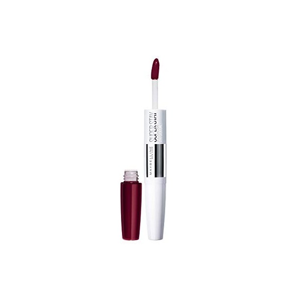 Maybelline super stay 24h color intensive lip color et baume 2 en 1 couleur pourpre