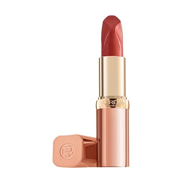 LOreal Paris Rouge à lèvres Color Riche Les Nus Satin, 181 Intense, longue durée et nourrissant, enrichi en huile dargan et