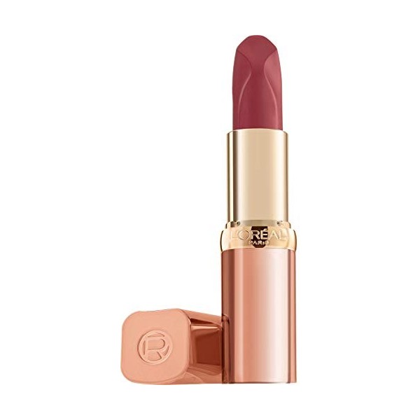 LOreal Paris Rouge à lèvres Color Riche Les Nus Satin, 181 Intense, longue durée et nourrissant, enrichi en huile dargan et