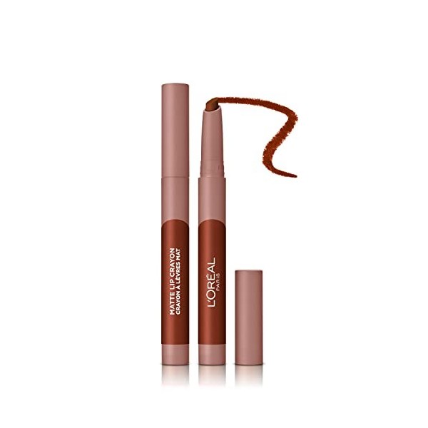 LOreal Paris Infallible Very Matte Lip Crayon Lipstick Smudge Proof Red 109 Flirty Toffee 1kg