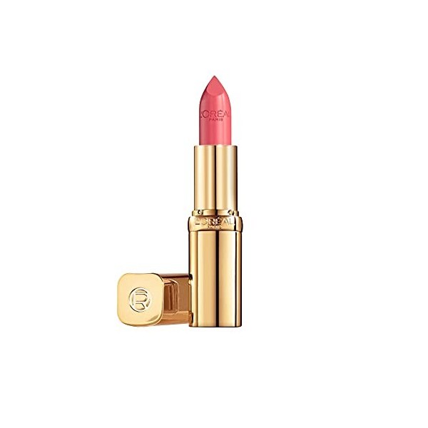 LOréal Paris Color Riche Satin Smooth Rouge à lèvres hydratant à pigment pur, avec oméga 3 et vitamine E, 138 Paris Society