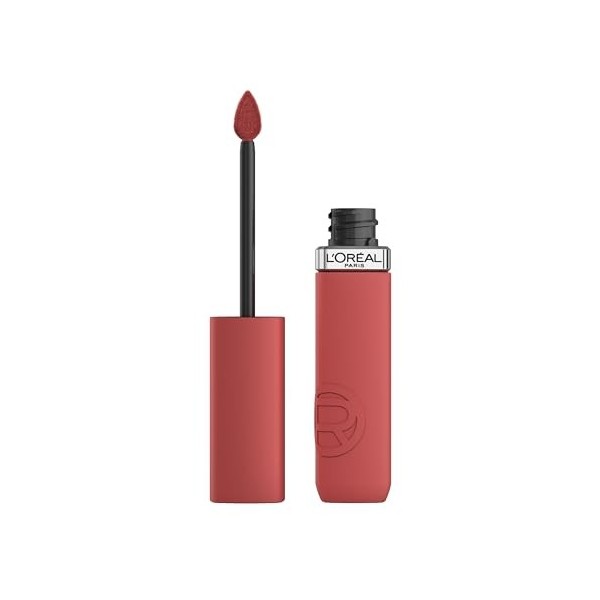 LOréal Paris - Rouge à Lèvres Liquide - Couleur Intense & Fini Mat - Longue Tenue - Sans Transfert - À LAcide Hyaluronique 