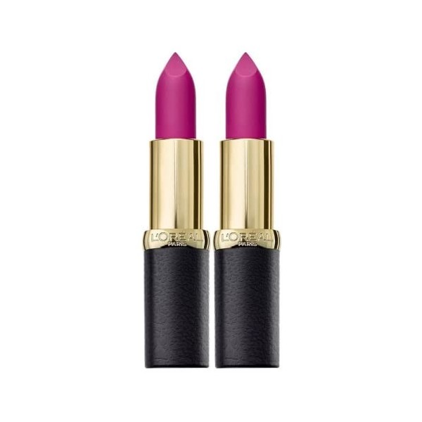 2 x LOreal Paris Color Riche Matte Lipstick - 472 Purple Studs