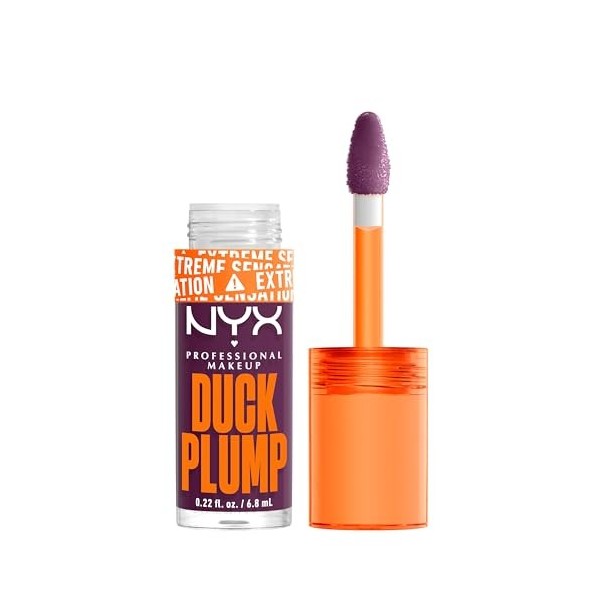 NYX Professional Makeup Laque à Lèvres Repulpante, Couleur Intense, Hautement Pigmentée, Fini Ultra-Brillant, À lHuile de Gi