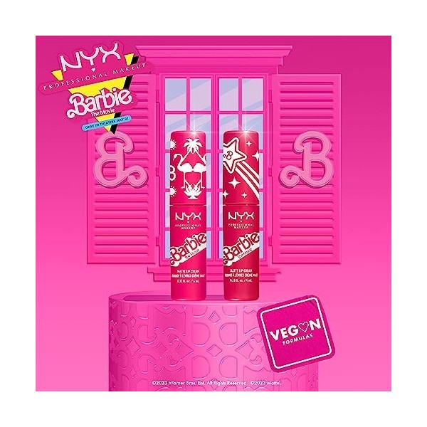 Nyx Barbie Smooth Whip Matte Lip Cream 01-dreamhouse Pink 4 Ml Mujer