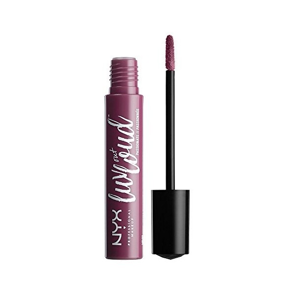 NYX PROFESSIONAL MAKEUP Luv Out Loud Liquid Lipstick, Passionate, 0.13 Fluid Ounce