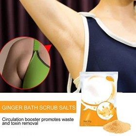 Ensemble de Gommage au Sel de Bain, Ensemble de Gommage au Sel de Bain Portable, Gant de Gommage Corporel et Sels de Bain, Ga