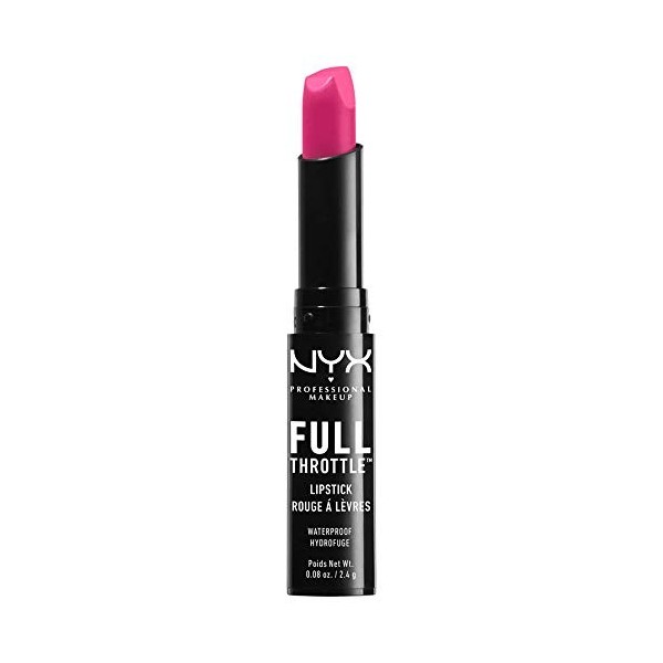 Nyx Professional Makeup Full Throttle Lipstick, Lethal Kiss, 2.4g