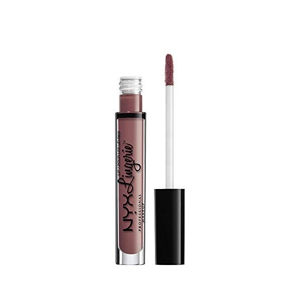 NYX Professional Makeup Rouge à Lèvres Liquide Lip Lingerie, Fini Mat et Crémeux, Teinte : French Maid