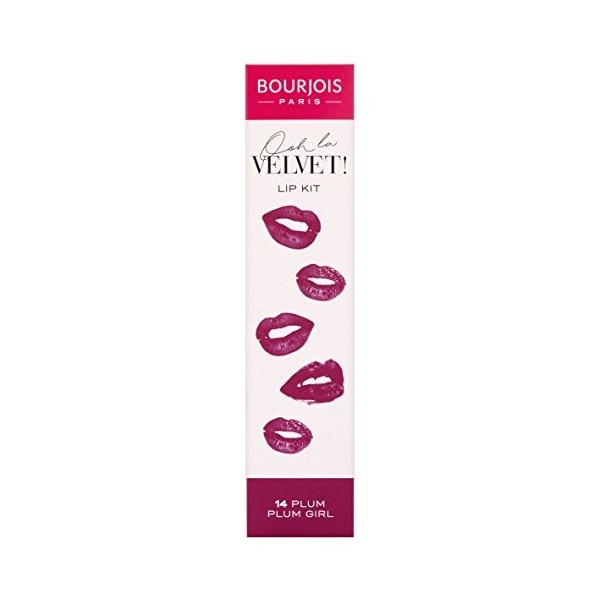 Bourjois Ooh La Velvet Rouge à lèvres et crayon à lèvres – 14 Plum Plum Girl