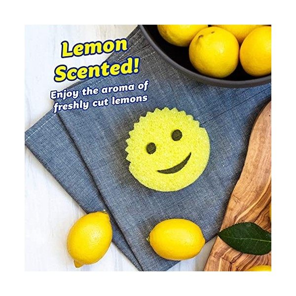 Scrub Daddy Mousse FlexTexture Fresh Lemon - 1 pièce