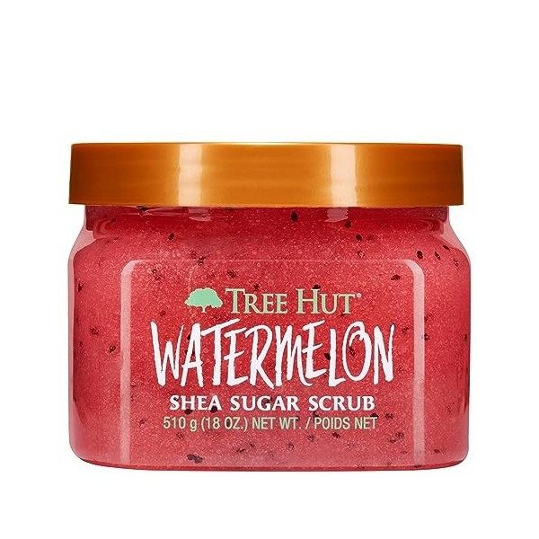 TREE HUT, Watermelon Shea Sugar Scrub, Exfoliante Corporal de Azúcar Natural con Manteca de Karité y Esencia de Sandía, Exfol