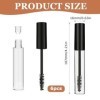 6 Pièces Tube Mascara Vide, 10 ml Flacon Maquillage des Yeux Transparent, Vide Mascara Tubes avec Brosse à Cils, Cils Brosse 