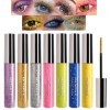 Mrettick 7 couleurs Ensemble de mascara coloré pour les cils, Rose Violet Bleu Jaune Blanc Coloré Mascara Imperméable Charman