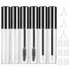 Giantree Lot de 6 tubes de mascara vides de 10 ml avec brosse et tube transparent rechargeable pour crème à cils et cosmétiqu