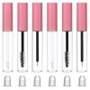 Lot de 6 tubes vides de 10 ml pour gloss à lèvres - Avec baguette, eyeliner, tube portable et rechargeable - Avec bouchons an