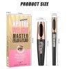 4D Silk Fiber Mascara & Eyeliner Pen, Eyeliner Mascara 2 en 1, Extra Long Voluminous Lash Mascara, Eyeliner Liquide, Mascara 