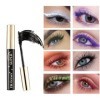 Ensembles de mascara coloré, 4 pièces mascara coloré, cils volumineux, séchage rapide, mascara volumineux charmant longue dur