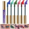 Sitovely Mascara Coloré pour cils 6 Couleurs,Colored Mascara,Mascara Recourbant Coloré,Mascara de Couleur Longue Tenue, Anti-