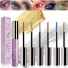 6 Couleurs De Mascara Coloré Pour Les Cils, Mascara Nacré Pailleté, Imperméable Et Sans Bavure, Mascara Volumineux De Charme,