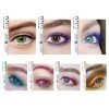 Joyeee Mascara Couleur, 7PCS Mascara Bleu Rose Vert Marron Waterproof Effet Faux Cils Volume, Long Lasting Thicky Allongement