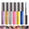 Sitovely 6PCS Mascara Coloré Pailleté pour Cils, Glitter Colored Mascara for Eyelashes, Mascara étanche Diamant étincelant, M