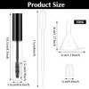 Lot de 3 tubes vides de 10 ml avec bague-cils, brosse à cils vide avec récipient, flacon de mascara vide rechargeable en plas