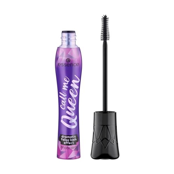 Essence Call Me Queen Lot de 3 mascaras à effet dramatique pour cils noirs végétaliens et tonifiants 3 x 11,5 ml