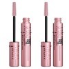 2x Maybelline New York Sky High Mascara Volumateur et Allongeant Couleur Noire Convient aux Yeux Sensibles