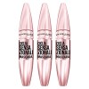 3 x Maybelline New York Ciglia Sensationnelles Mascara Volumisant Couleur Very Black Effet éventail Sans Grumes - Lot de 3 Ma