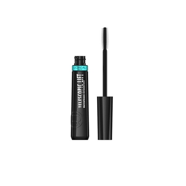 LOréal Paris - Mascara Hydrofuge - Volume et Longueur +5mm - Sans Paquet - Infusé aux Céramides - Telescopic Lift Waterproof