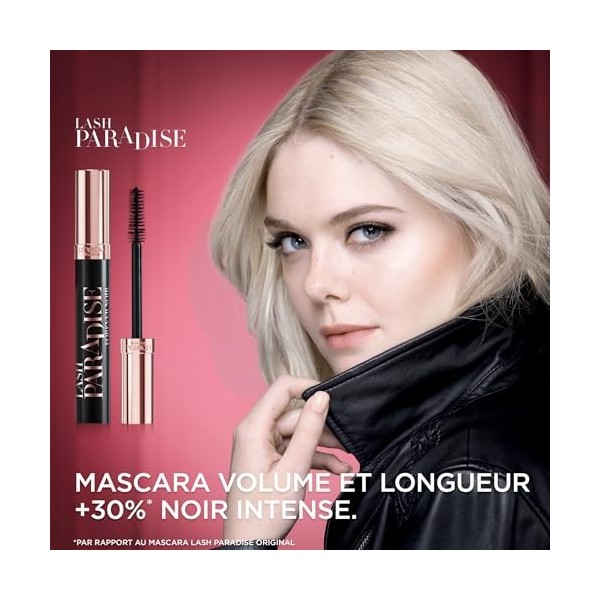 LOréal Paris - Mascara Volume Noir Intense et Longueur Prodigieuse - Brosse Ultra-Douce - Pour Tous Types de Cils - Lash Par