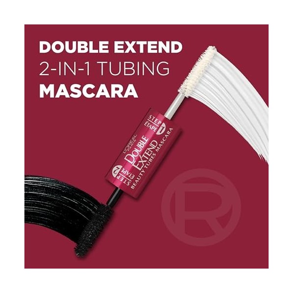 LOREAL - Double Extend Beauty Tubes Mascara 570 Black - 0.33 fl. oz. 10 ml 