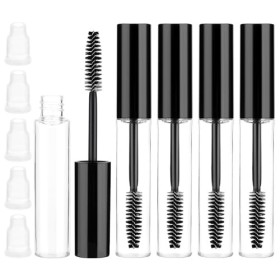 Lot de 5 tubes de mascara vides de 10 ml avec baguette, tubes de mascara vides pour huile de ricin, tube de mascara vide et b