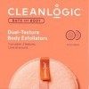 Cleanlogic Bath & Body Exfoliating Round Dual-Texture Body Exfoliators, Smooths & Hydrates, Scrubs Away Dirt, Oils & Dead Ski