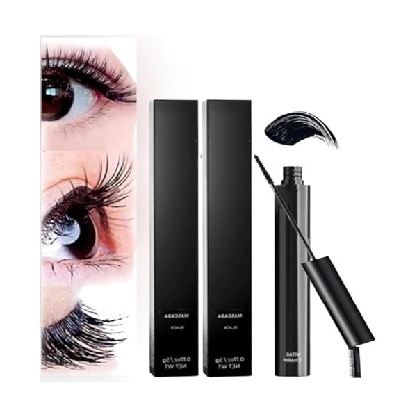 Mascara Vitae Charm Pro Age,Mascara Vitaecharm Waterproof,Allongement de cils long,Naturellement maquillage des yeux ne fleur