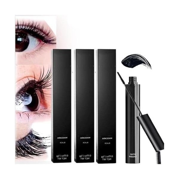 Mascara Vitae Charm Pro Age,Mascara Vitaecharm Waterproof,Allongement de cils long,Naturellement maquillage des yeux ne fleur