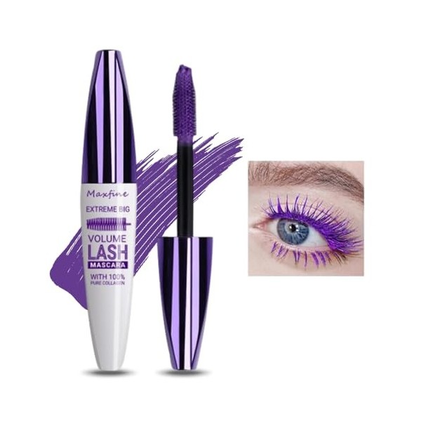 Crème de mascara volume et longueur 5D, Mascara dextension de cils à effet de volume, Mascara dextension de cils, résistant