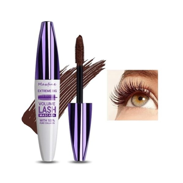 Crème de mascara volume et longueur 5D, Mascara dextension de cils à effet de volume, Mascara dextension de cils, résistant